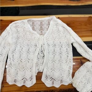 Elegant White Knit Sweater